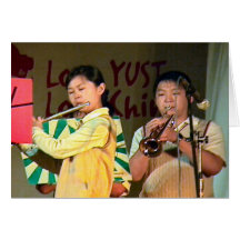Chinese  performances; Chinese New Year 1 Card