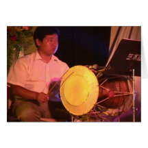 Chinese  performances; Chinese New Year 4 Greeting Card