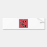 Chinese Sign For Tiger Bumper Sticker