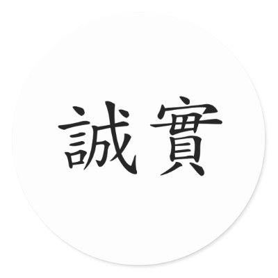 Chinese Symbol Honesty