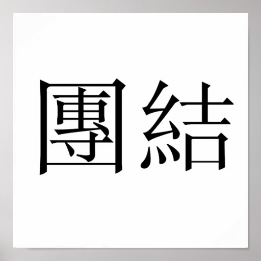 Chinese Symbol for unity Poster