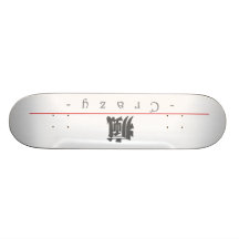 Chinese word for Crazy 10148_3.pdf Custom Skateboard