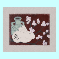 Chinese Year of the Rabbit Poster Print posters