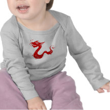 CHINESE ZODIAC DRAGON PAPERCUT ILLUSTRATION TEE SHIRTS