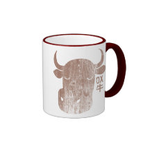Chinese Zodiac Ox in Kanji Mug