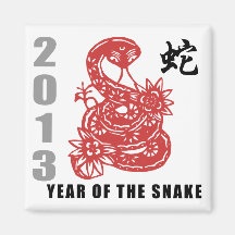 Chinese Zodiac Snake 2013 Magnets