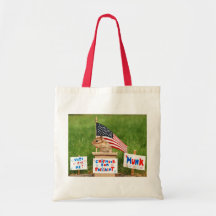 Chipmunk for President Totebag