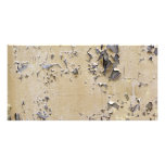 Chipped Painted Metal Textured Customised Photo Card