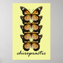 Chiropractic Butterflies Small Poster