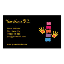 Chiropractic Hands & Spine Business Cards