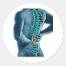 Chiropractic Round Stickers