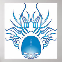 Chiropractic Skull Poster