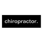 Chiropractor Business Card