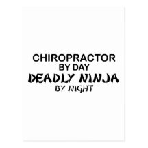 Chiropractor Deadly Ninja by Night Post Card