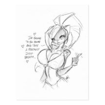 Chloe Sketch 001 Post Cards