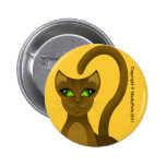 CHO-SING CAT PINBACK BUTTONS