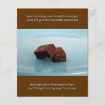 Chocoholics Anonymous meetings Full Color Flyer