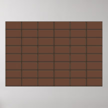 Chocolate Bar Pieces Poster
