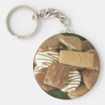 Chocolate biscuits key chain