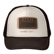 chocolate cake, chocolate Cakes Trucker Hats