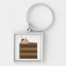 Chocolate Cake Keychain