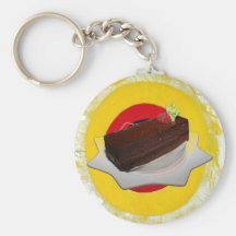 Chocolate cake keychain