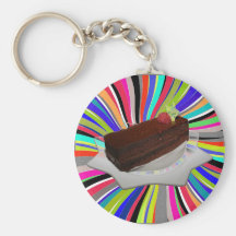 Chocolate cake keychains