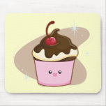 Chocolate Cherry Cupcake Mousepads