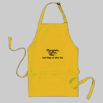 Chocolate Coffee Men Some Things Are Better Rich aprons