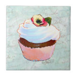 Chocolate Cupcake French Style Tile