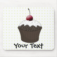 Chocolate cupcake mouse pad