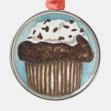 Chocolate Cupcake Ornaments
