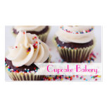Chocolate Cupcakes Sprinkles Vanilla Frosting Business Card