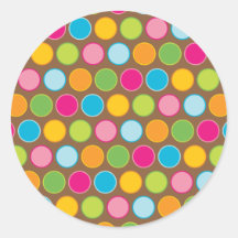 Chocolate Dots Stickers
