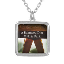 Chocolate Humour - A Balanced Diet Necklace