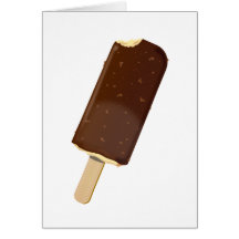 Chocolate Ice Cream Bar Greeting Card