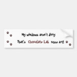Chocolate Lab Bumper Sticker