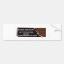 Chocolate logic bumper sticker