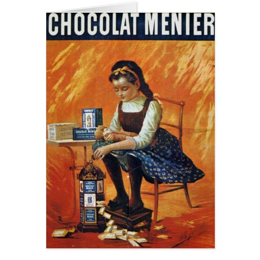 Chocolate Menier Greeting Card