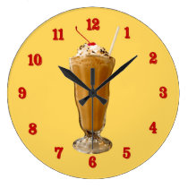 Chocolate Milkshake wall clocks