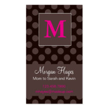 Chocolate Mummy Card Business Card Templates