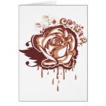 Chocolate rose card