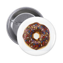 Chocolate Sprinkles Doughnut Buttons