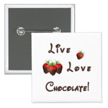 Chocolate Strawberry Button
