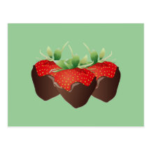 Chocolate Strawberry Post Card