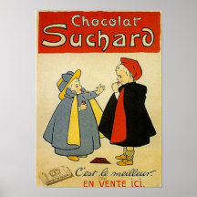 Chocolate Suchard 2 Vintage Ad Print