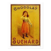 Chocolate Suchard Vintage Ad Postcard