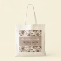 Chocolate Sunflower Personalised Wedding Party Bag bags