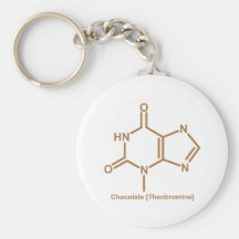 Chocolate theobromine key chain