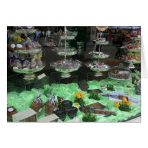Chocolatier and Patisserie window, Basel Greeting Card
